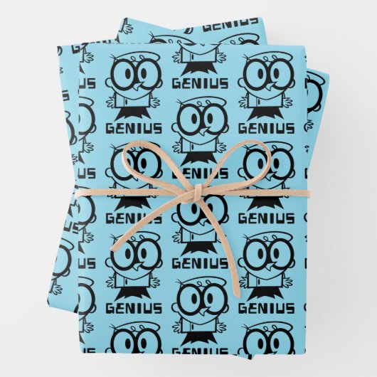 Feuille De Papier Cadeau Dexter "Genius" - Graphique en bref (En situation)