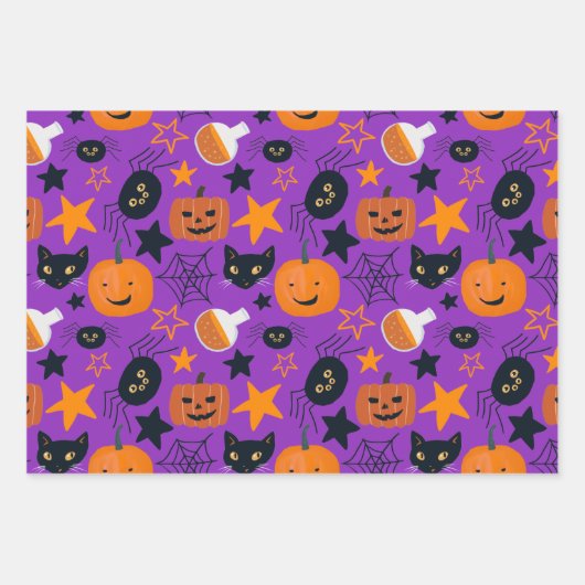 Feuille De Papier Cadeau d'Halloween très Éffrayant (Devant)