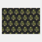 Feuille De Papier Cadeau Diamant botanique Moody Forest Glam (Devant)