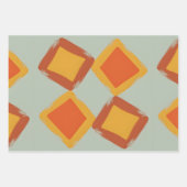 Feuille De Papier Cadeau Diamant Rétro (Devant 2)