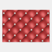 Feuille De Papier Cadeau Diamant rouge (Devant)