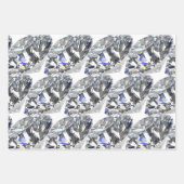 Feuille De Papier Cadeau Diamants élégants (Devant)