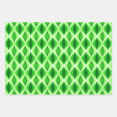 Feuille De Papier Cadeau Diamants modernes du milieu du siècle, Bleu, Rose, (Devant 3)