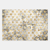 Feuille De Papier Cadeau Diamond d'or (Devant 3)