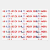Feuille De Papier Cadeau Dieu bénisse l'Amérique (Devant 2)