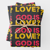 Feuille De Papier Cadeau Dieu est amour : Un doux rappel (En situation)