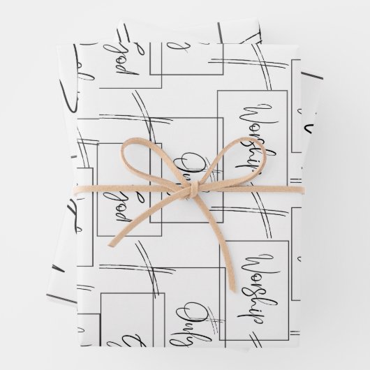 Feuille De Papier Cadeau Dieu seul (En situation)