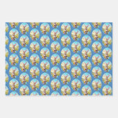 Feuille De Papier Cadeau Différentes maisons de Pâques (Devant 3)