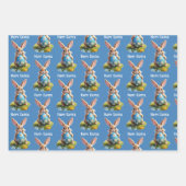 Feuille De Papier Cadeau Différentes maisons de Pâques (Devant)