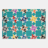 Feuille De Papier Cadeau Différents motifs de courtepointe (Devant)