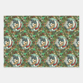 Feuille De Papier Cadeau Dilute Calico Maine Coon Noël du chat (Devant 2)