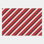 Feuille De Papier Cadeau Diner Black Red Trio 1950 (Devant 2)