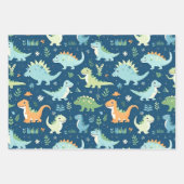 Feuille De Papier Cadeau Dinosaur bébé (Devant 3)