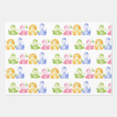 Feuille De Papier Cadeau Dinosaur Watercolor (Devant 2)