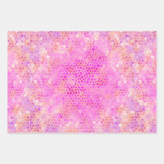 Feuille De Papier Cadeau Dinosaure rose caché (Devant 2)