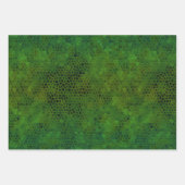 Feuille De Papier Cadeau Dinosaure Vert Caché (Devant 3)