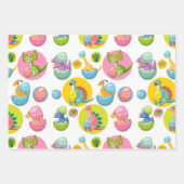 Feuille De Papier Cadeau Dinosaures 🦕 (Devant 2)