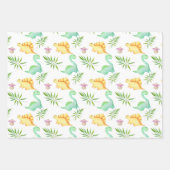 Feuille De Papier Cadeau Dinosaures (Devant 2)
