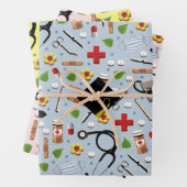 Feuille De Papier Cadeau Diplôme de l'école de soins infirmiers (En situation)