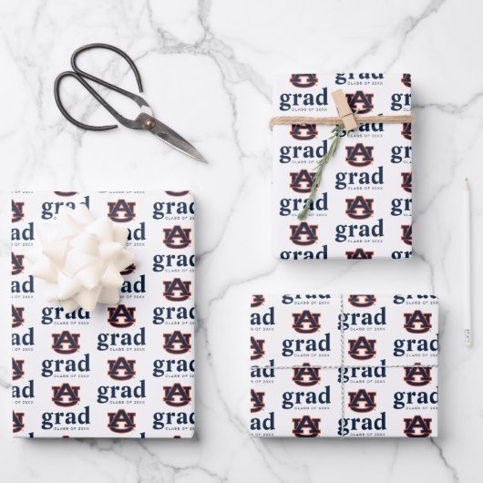 Feuille De Papier Cadeau Diplôme de l'Université d'Auburn | Auburn Tigers (Recto)