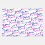 Feuille De Papier Cadeau Diplôme Empreinte de léopard rose (Devant 2)