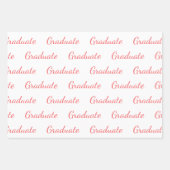 Feuille De Papier Cadeau Diplômé Simple Diplôme Moderne (Devant)