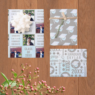 Feuille De Papier Cadeau Diplôme White Opal - Tendance - photo