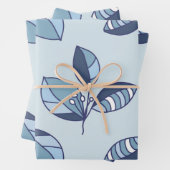 Feuille De Papier Cadeau Ditsy Snowflake pattern backgrounds textures (En situation)