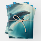 Feuille De Papier Cadeau Dive Deep Live Dolphin gratuit (En situation)