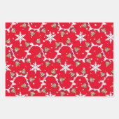 Feuille De Papier Cadeau Divers motoneiges de Noël (Devant)