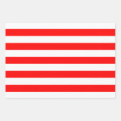 Feuille De Papier Cadeau Diverses tailles rouges et blanches Dimensions hor (Devant)