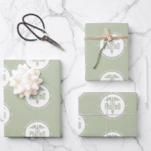 Feuille De Papier Cadeau Docteur en pharmacie PharmD sur mesure