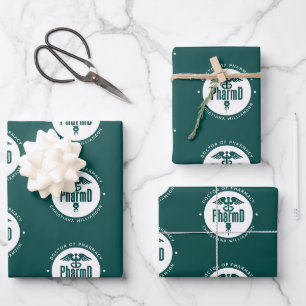 Feuille De Papier Cadeau Docteur en pharmacie PharmD sur mesure