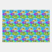 Feuille De Papier Cadeau Dog Pool Party (Devant 3)