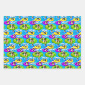 Feuille De Papier Cadeau Dog Pool Party (Devant)