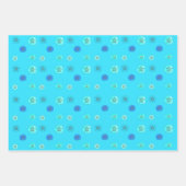 Feuille De Papier Cadeau Dollar de sable bleu (Devant 2)