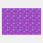 Feuille De Papier Cadeau Dollar de sable rose violet (Devant)