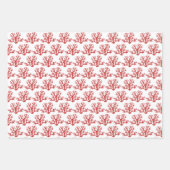 Feuille De Papier Cadeau Dollar de sable rouge Starfish Noël Côte (Devant 3)