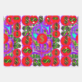 Feuille De Papier Cadeau Dollar $igns Argent (Devant 2)