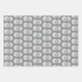 Feuille De Papier Cadeau Dollars De Sable Gris Motif (Devant 3)