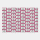 Feuille De Papier Cadeau Dollars De Sable Mauve Pink Motif (Devant 3)