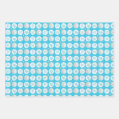 Feuille De Papier Cadeau Dollars de sable nuances de bleu (Devant 3)