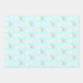 Feuille De Papier Cadeau Dollars de sable nuances de bleu (Devant 2)