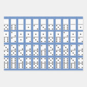 Feuille De Papier Cadeau Dominos Design (Devant)