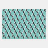 Feuille De Papier Cadeau Dominos Design (Devant)