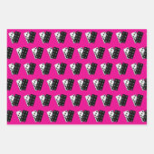 Feuille De Papier Cadeau Dominos Design (Devant 3)