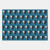 Feuille De Papier Cadeau Dominos Design (Devant 2)