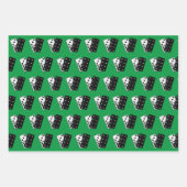 Feuille De Papier Cadeau Dominos Design (Devant)