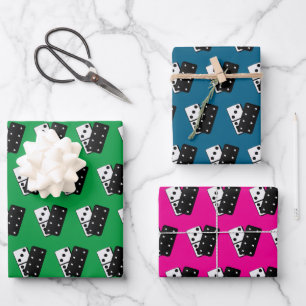 Feuille De Papier Cadeau Dominos Design