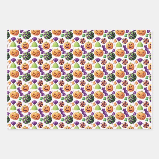 Feuille De Papier Cadeau Don d'Halloween (Devant 2)